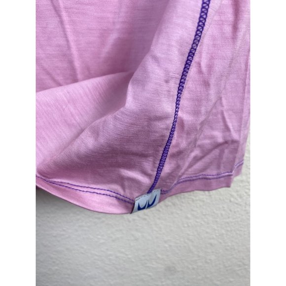 Wilss Merino Wool Womens Baselayer Top size XL Pink Short Sleeves V-Neck Outdoor - Picture 9 of 12